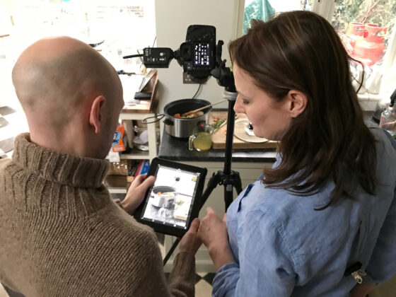 justine and photographer