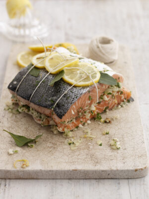 lemon and parsely salmon